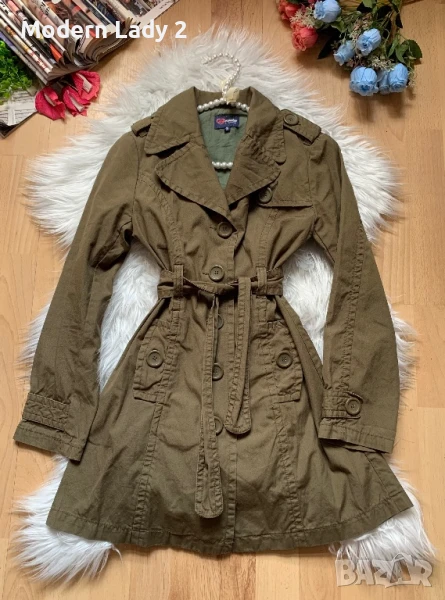 Зелен тренч, снимка 1