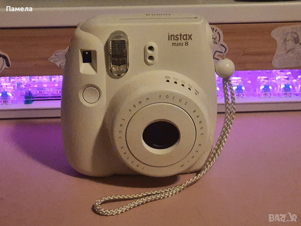 Fujifilm Instax mini 8 Instant Camera - White, снимка 1