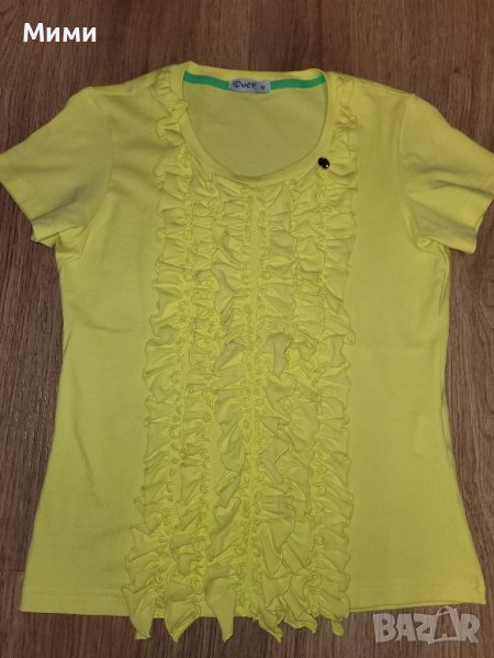 Жълта тениска блузка Lucy, снимка 1