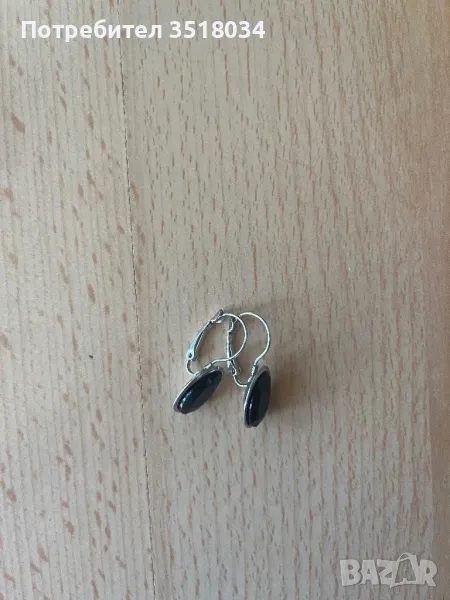 Черни елегантни обеци, снимка 1