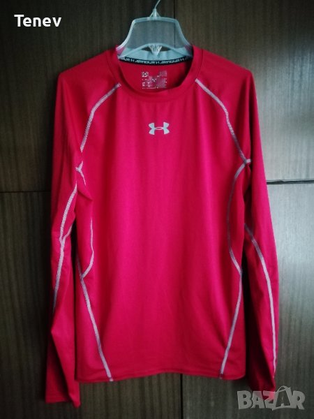 Under Armour оригинална еластична мъжка спортна тениска фланелка блуза трико L, снимка 1