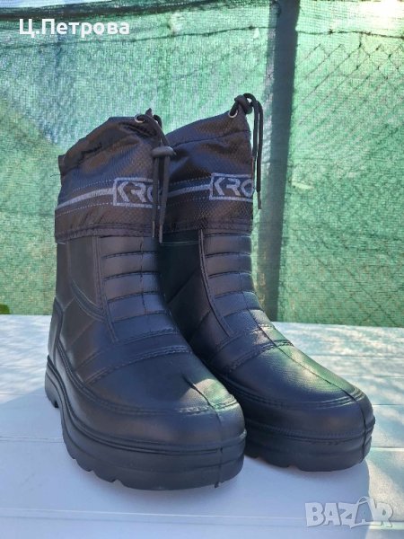 Ботуши с термо чорап за лов и риболов черен Krok, снимка 1