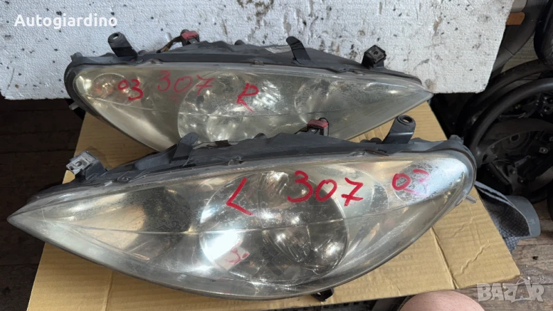 Оригинални Фарове зa Peugeot 307 - 9646291880-02 / 9646291780-02, снимка 1