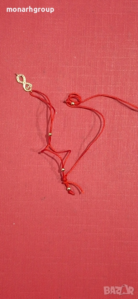 Златна гривна конец /скъсана/, снимка 1