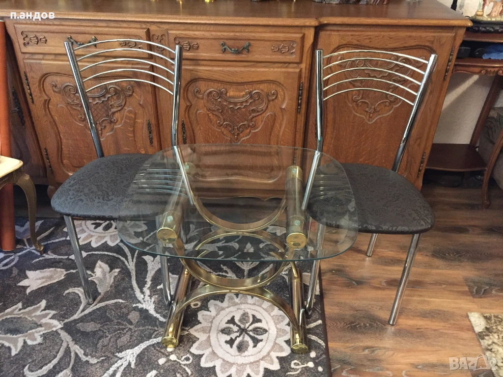 маса с два стола, снимка 1