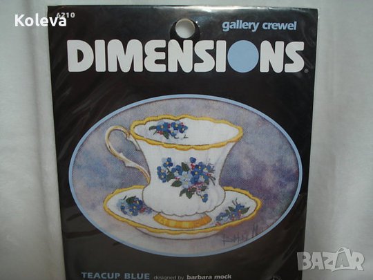 Комплект за шиене  Dimensios Teacup Blue, снимка 1