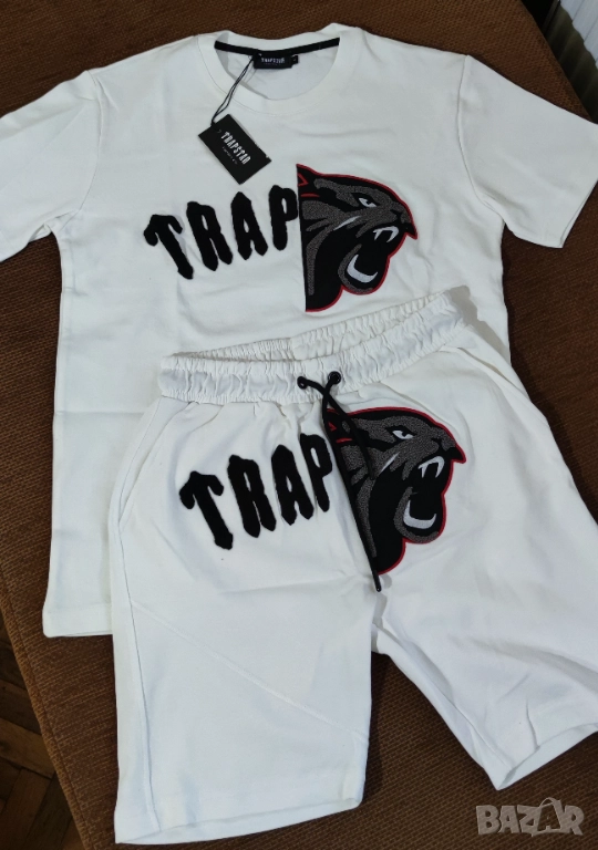 Trapstar спортен екип РАЗПРОДАЖБА Трапстар Бял Екип Памук, снимка 1