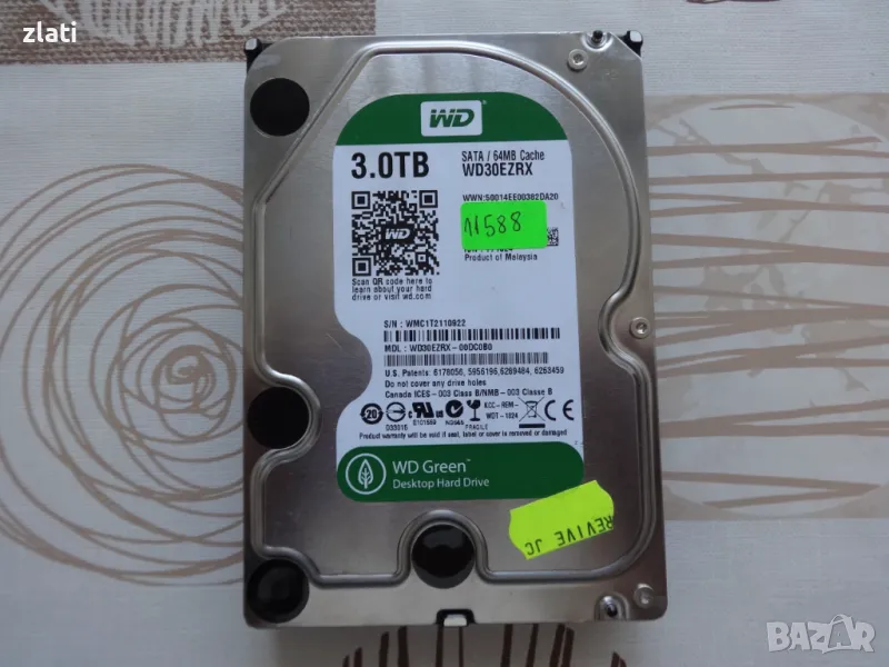 3ТБ hdd hard disk hard drive хард диск wd sata , снимка 1