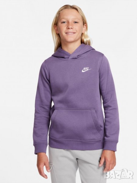 NIKE Суитшърт B HOODIE PO CLUB BV3757-553, снимка 1