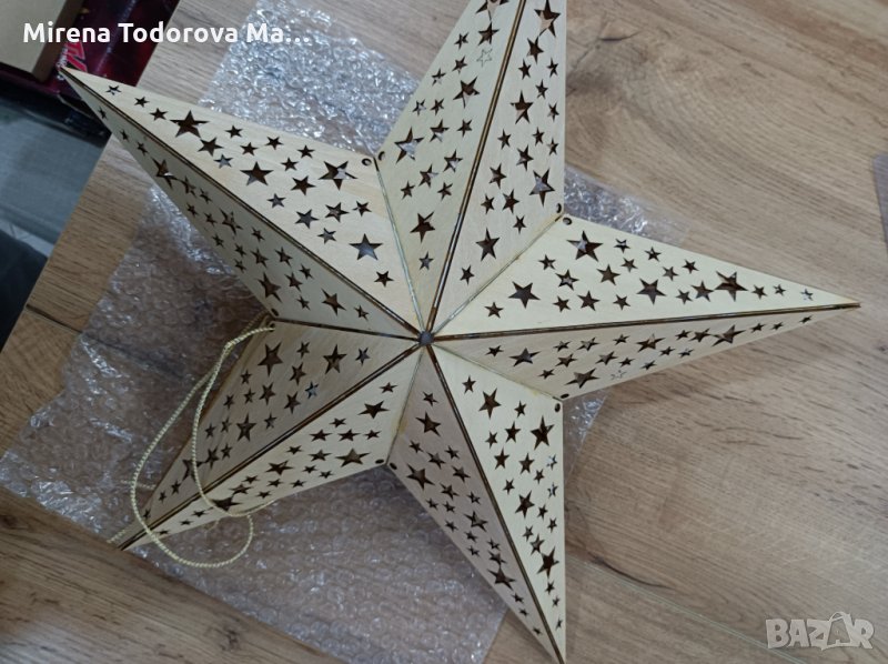 коледна звезда LED с контролер 40 cm, снимка 1