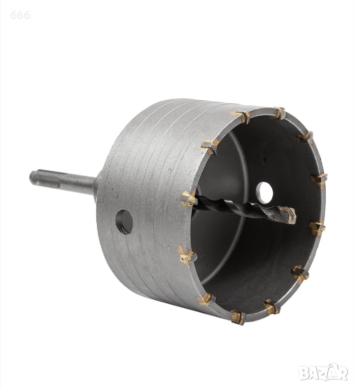 Боркорона за бетон 100мм с центриращо свредло, с адаптер SDS plus, снимка 1