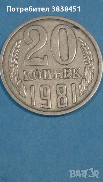 20 коп.1981года Русия, снимка 1