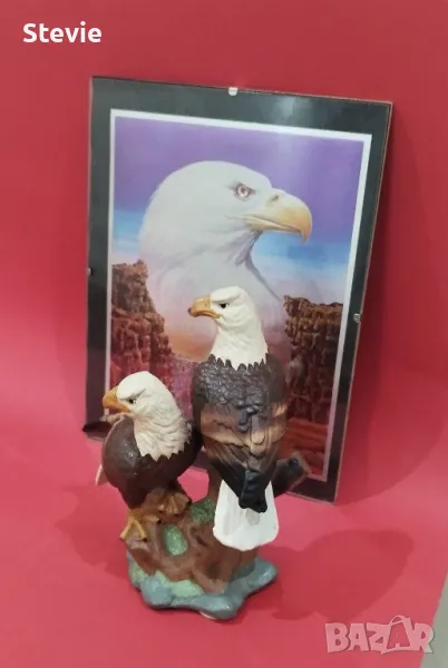 Фигура и картина на Белоглави орли, снимка 1