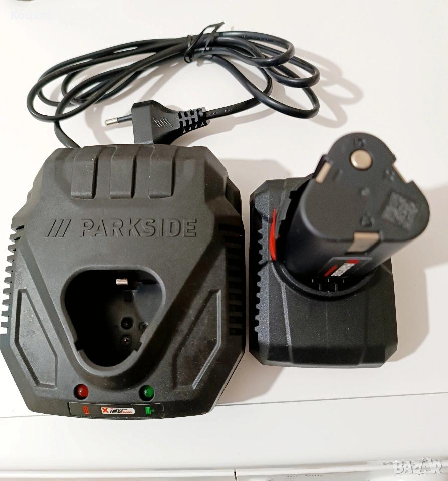 12 V - 4.5 Ah / Батерия и зарядно Parkside/Парксайд, снимка 1
