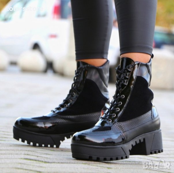 Равни боти - черни - BT2501, снимка 1