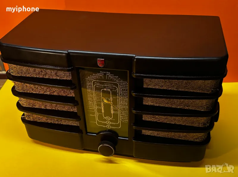 Антично Ретро Немско Радио Philips 215A / 1938 г., снимка 1