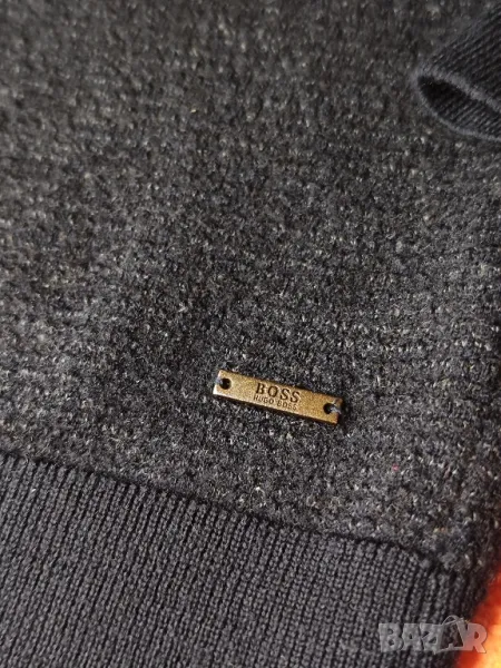 Hugo Boss оригинална мъжка блуза с дълъг ръкав, 100% мериносова вълна, размер L /S, снимка 1