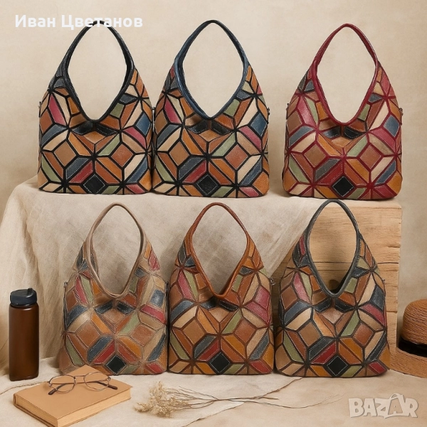 Дамска чанта -пачуърк дизайн , снимка 1
