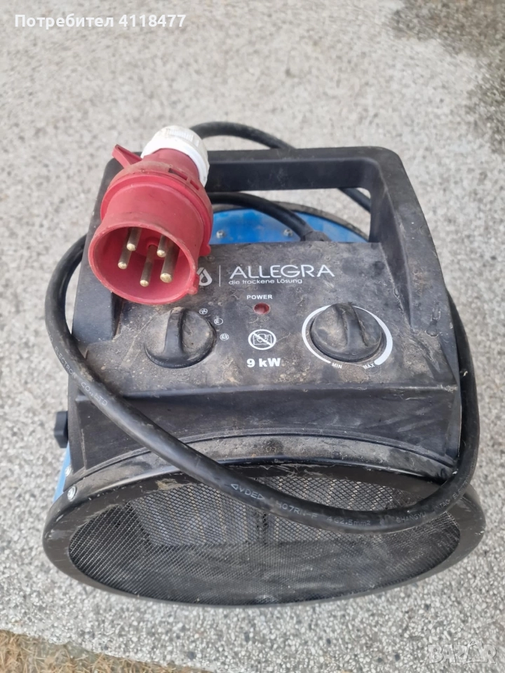 Вентилаторна строителна печка , снимка 1