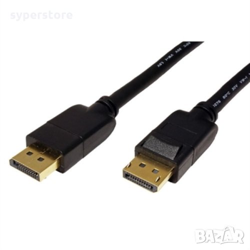 Кабел DisplayPort M - DisplayPort M 1м, 8K, Roline 11.04.5810 DP-M to DP-M, снимка 1