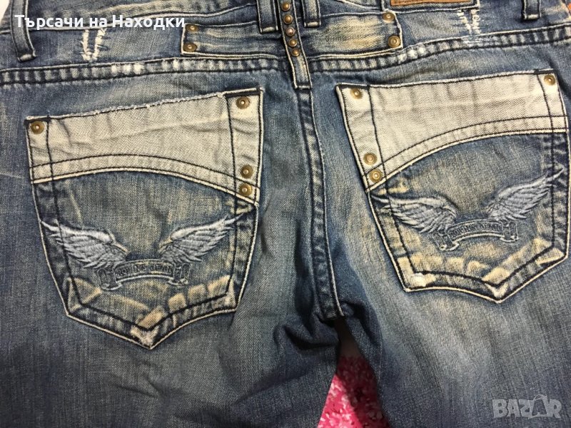 $224 Мъжки дънки Robin's Jean Mens 33x26 dark blue denim - classic super rare design, снимка 1