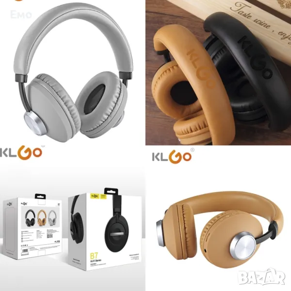 Геймърски стерео безжични слушалки KLGO B7 EP65, снимка 1