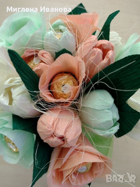 Букети от бонбони/цветя от хартия , снимка 1