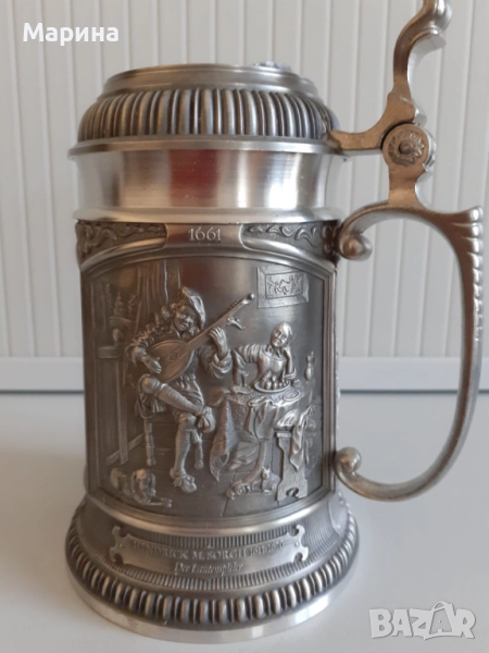 Халба за бира от калай "Рембранд" Antik*Vintage #89, снимка 1