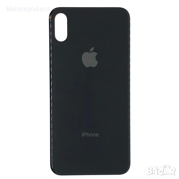 Капак батерия / Задно стъкло (BIG HOLE) за iPhone XS 5.8 / Черен Баркод : 482658, снимка 1