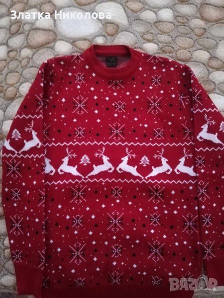 Коледен пуловер дамск, снимка 1