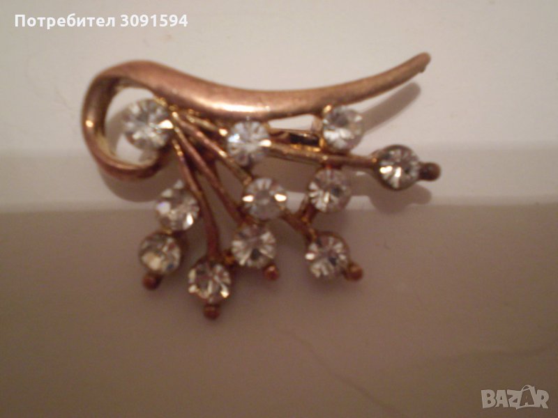   Стилна дамска брошка , снимка 1
