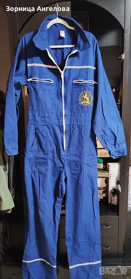 Работен гащеризон NAVIBULGAR – размер 56, 100% памук, снимка 1