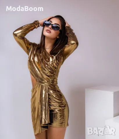 🪩Луксозна дамска къса рокля по тялото / в три цвята🪩, снимка 8 - Рокли - 47968746