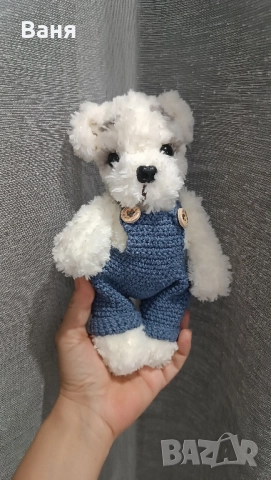 Ръчно плетено кученце, снимка 5 - Плюшени играчки - 52027985