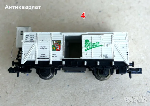 Товарни и пътнически вагони N (1:160) - от 1 до 5, снимка 17 - Колекции - 49360553