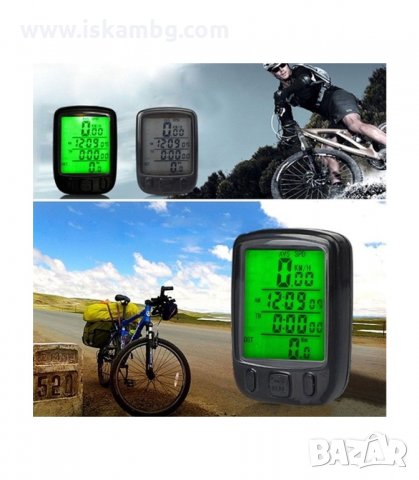 КОМПЮТЪР ЗА КОЛЕЛО SUNDING SD-563A, СКОРОСТОМЕР, ВОДОУСТОЙЧИВ - код 563A