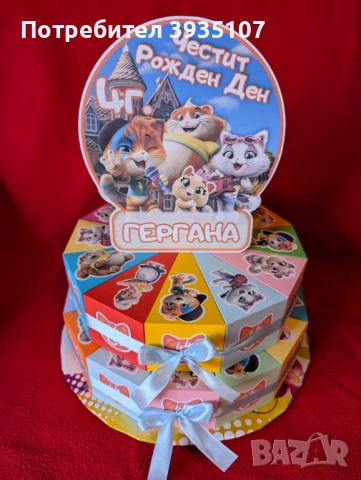 Картонена торта Стич, снимка 8 - Други - 50953425