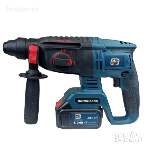 Акумулаторен перфоратор 36V 6Ah SDS-Plus с 2 БАТЕРИИ, снимка 2 - Перфоратори - 51488156