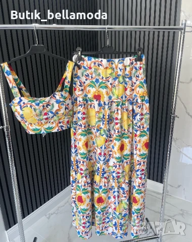 Пъстри летни комплекти с пола