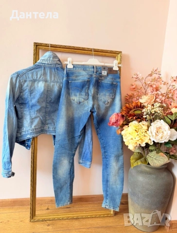 G-STAR RAW Arc 3D Нови дамски оригинални дънки и яке, снимка 7 - Дънки - 54227838