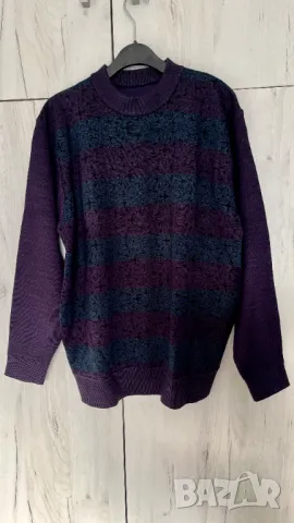 Елегантна мъжка блуза с десен (чисто нова), снимка 3 - Блузи с дълъг ръкав и пуловери - 48871629