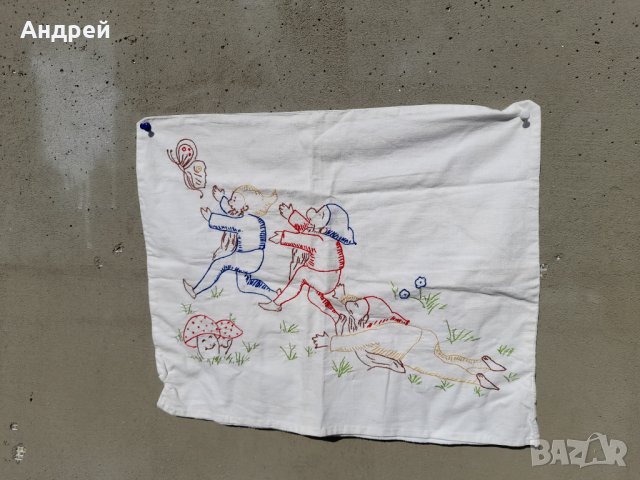 Стара бродирана калъфка за възглавница #200, снимка 2 - Други ценни предмети - 39802958