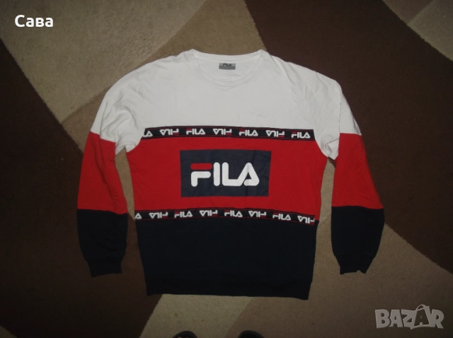 Ватирана блуза FILA  мъжка,Л, снимка 2 - Спортни дрехи, екипи - 51912906