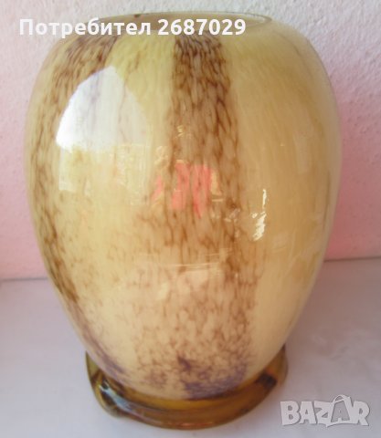 Стъкло - красива стара стъклена ваза, голяма, снимка 1 - Вази - 30125824