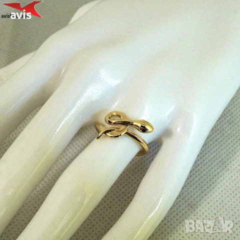 Пръстен с 14К златно покритие 224877, снимка 4 - Пръстени - 54224011