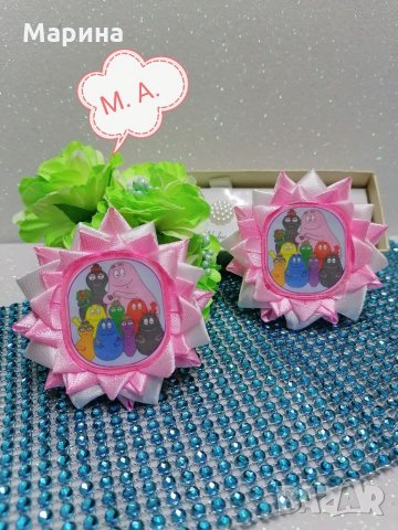 Аксесоари за коса с панделка на Барбароните, снимка 3 - Шноли, диадеми, ленти - 35064433