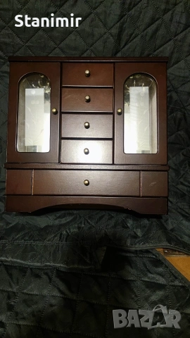 Дървена кутия , гардероб за бижута , снимка 10 - Други - 53374204