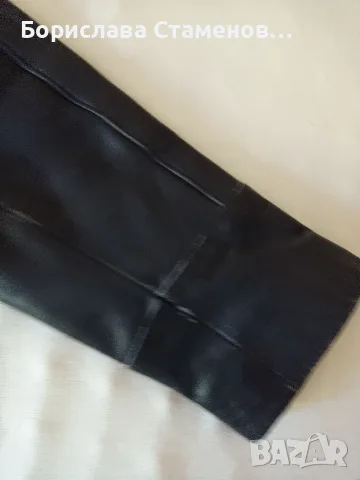 Черно кожено яке Dicano, снимка 7 - Якета - 56376572