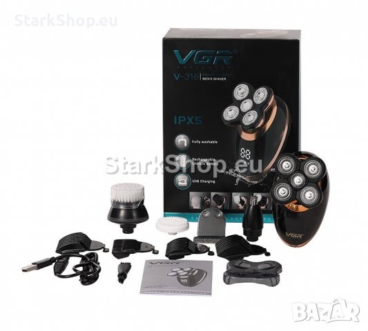 5в1 Безжична самобръсначка VGR V-316, снимка 5 - Електрически самобръсначки - 38426621