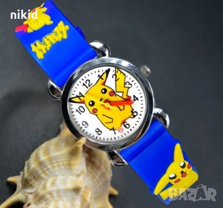 Пикачу Pokemon Покемон силиконова верижка детски ръчен часовник, снимка 3 - Детски - 35506644